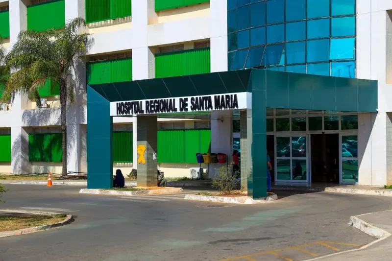 Fachada do Hospital Regional de Santa Maria, no DF