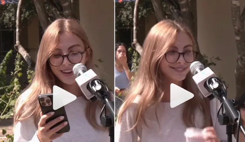 Isabela, estudante da Universidade do Texas, declamou poema zombando da morte de Charlie Kirk
