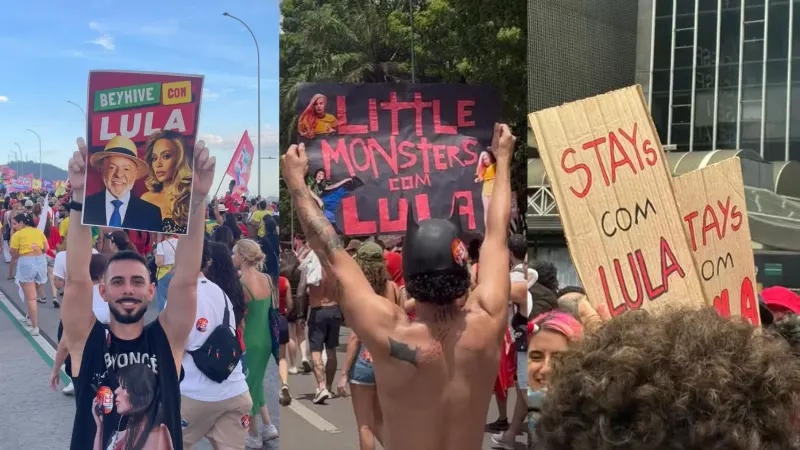 Fãs de Beyoncé, Lady Gaga e Stray Kids marcaram presença em atos pró-Lula