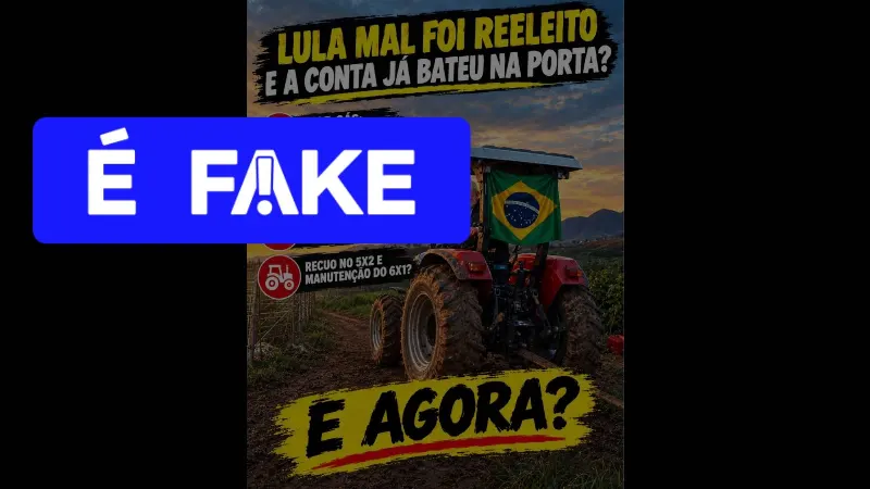 1 de 3 É #FAKE que governo federal tenha recuado sobre o fim da 6x1