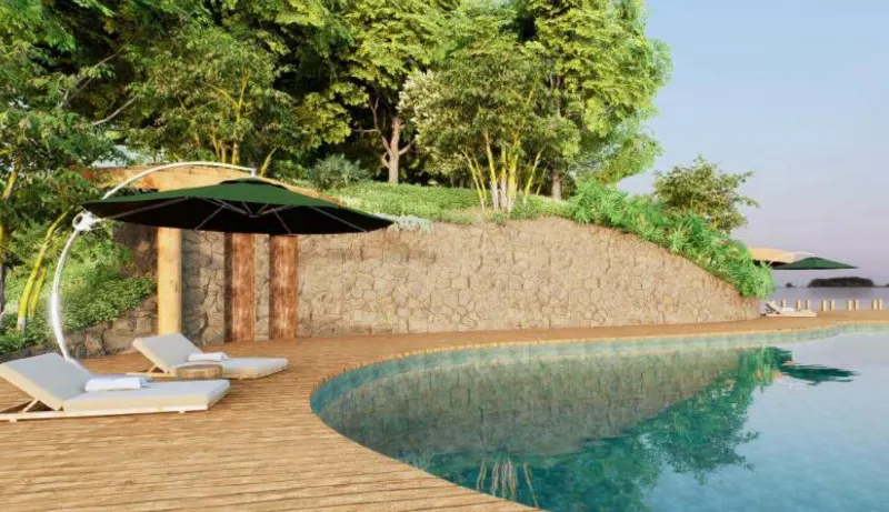 Projeto do resort que Willer Tomaz pediu autorização para construção na Ilha José André, localizada em área de proteção ambiental de Angra dos Reis