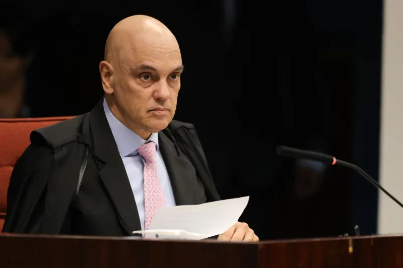 O ministro Alexandre de Moraes durante sessão do STF - Foto: Fabio Pozzebom/ Agência Brasil
