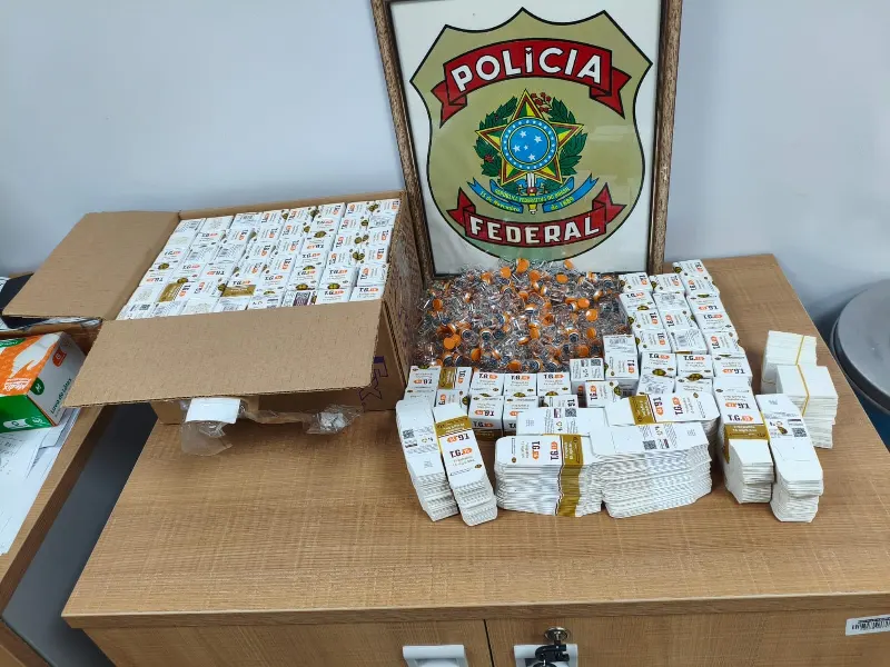 1 de 1 PF apreende mais de mil ampolas de tirzepatida no Aeroporto de São Luís, no MA