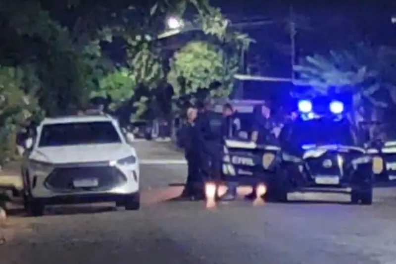1 de 1 Morte ocorreu em frente a bar na Avenida Brasil, em Campo Novo do Parecis (MT)