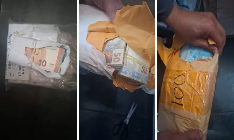 1 de 1 Dinheiro encontrado em puff de irmã de delegada
